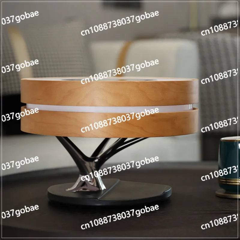 Bluetooth Speaker Desk Lamp Creative Gift Clock Bedroom Bedside Lamp Light Luxury Ornament Smart Wireless Charging Lamp