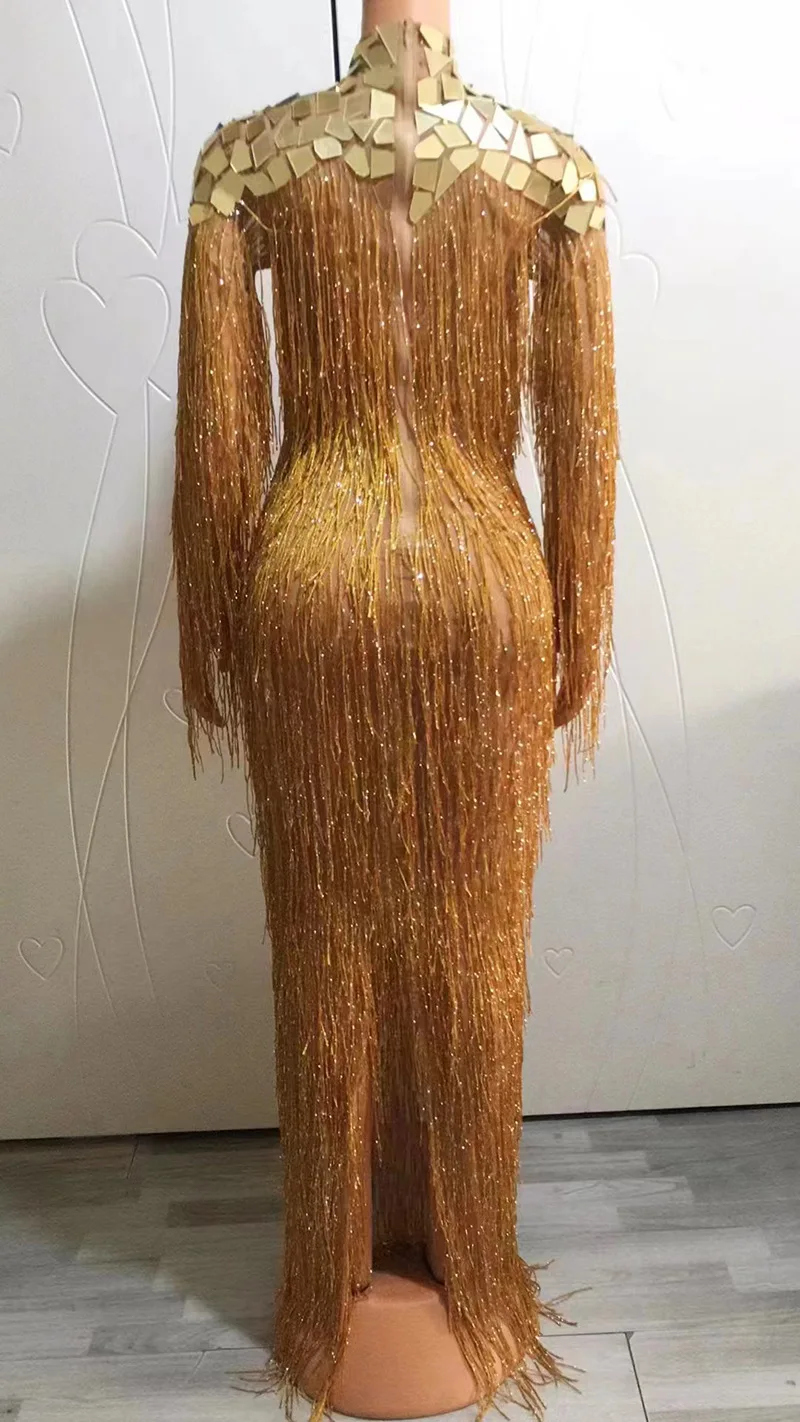 誕生日衣装ダイヤモンドドレススパンコールタッセルボール人格歌手パーティー衣装女性 Vestido フェスタ女性 Vallentain ドレス