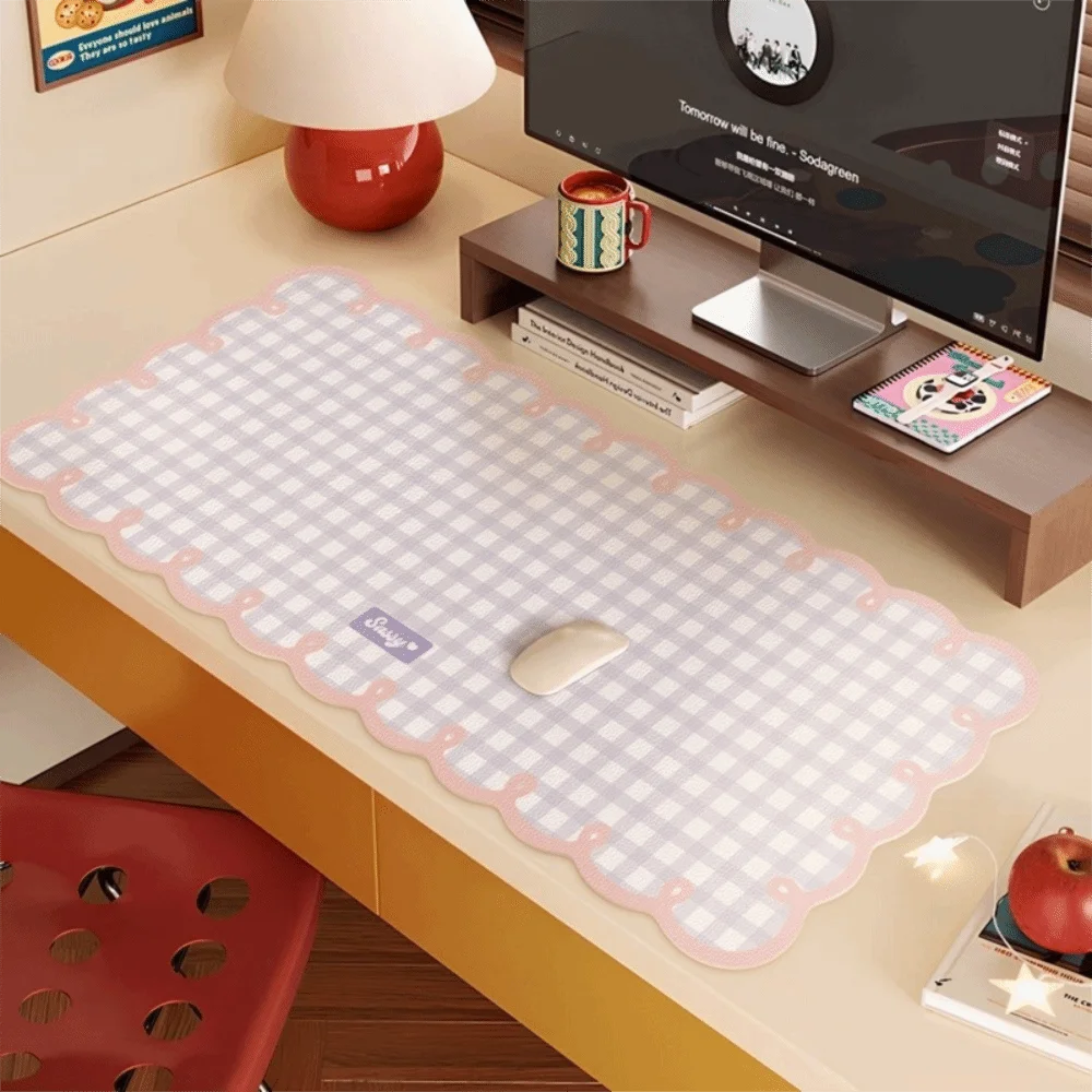 Cartoon Extra Large Mouse Pad Non Slip PVC Computer Desk Mat Cute Thickened Keyboard Pad Household Use