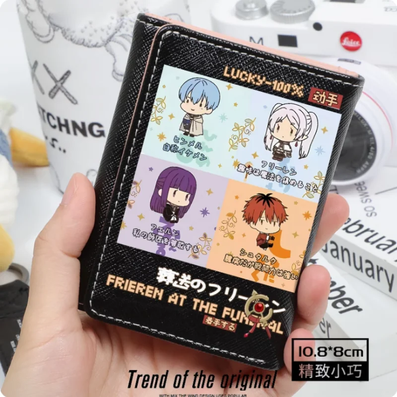 Anime Frieren at the Funeral Himmel Fern Fashion Wallet PU Purse Card Coin Hasp Money Bag Cosplay Gift B662