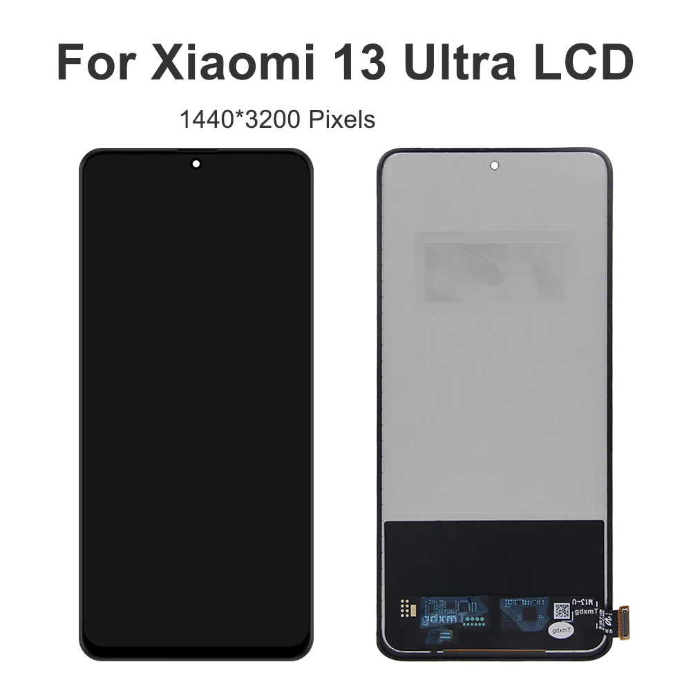 For Xiaomi 13 Ultra Tested For Mi 13 Ultra 2304FPN6DC 2304FPN6DG LCD Display Touch Screen Digitizer Assembly Replacement