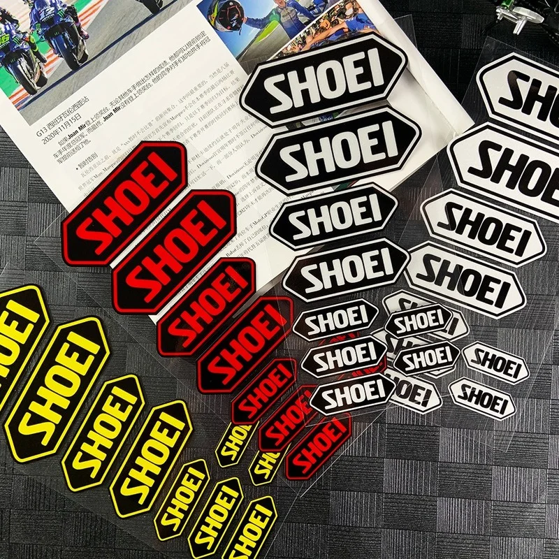 1 set Refelctive Helmet Sticker Visor Windshield Glass Lens Watertight Decals Racing Motorcycle Accessories Car Bike For SHOEI