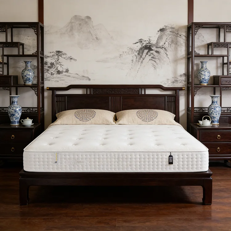 Hotel Bedroom Furniture Natural Latex Custom High Density Latex Sleep Pocket Spring Latex Queen Mattress