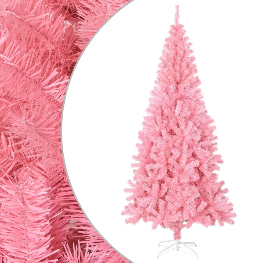 Künstlicher Weihnachtsbaum mit St?nder Rosa 180 cm PVC