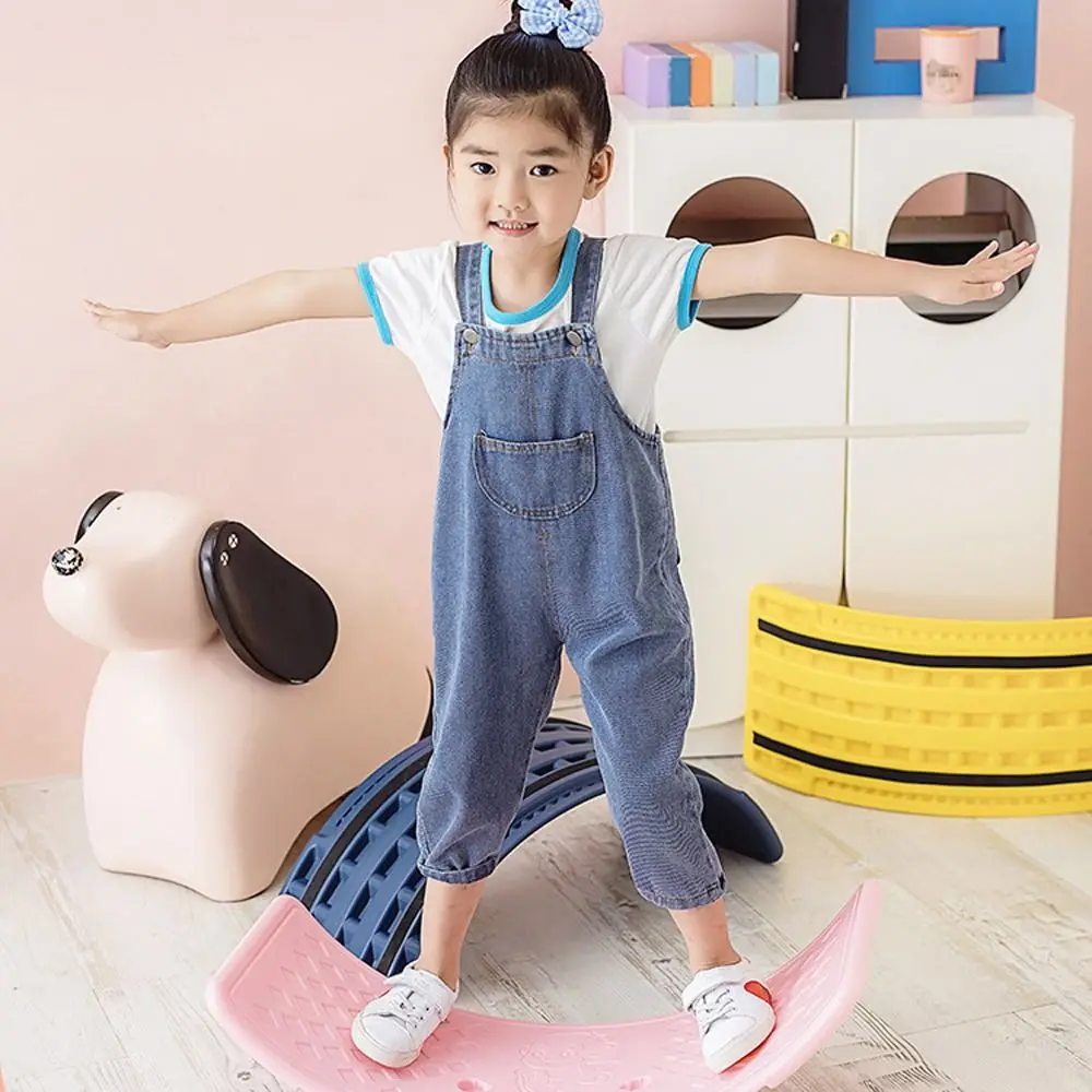 Coordination Kids Balance Board Not Easy To Deform Improve Body Balance Children Wobble Board Antiskid Elasticity