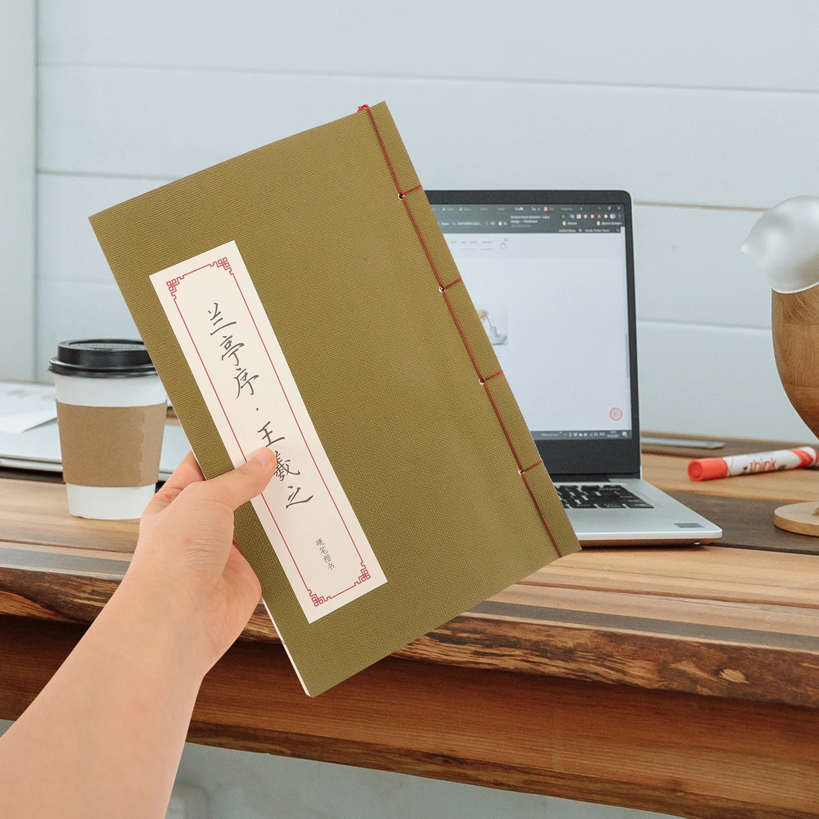 

Regular Script Calligraphy Handwriting Practice Paper Book Wire Bound Chinese Teaching Equipment Students Gift Copybook