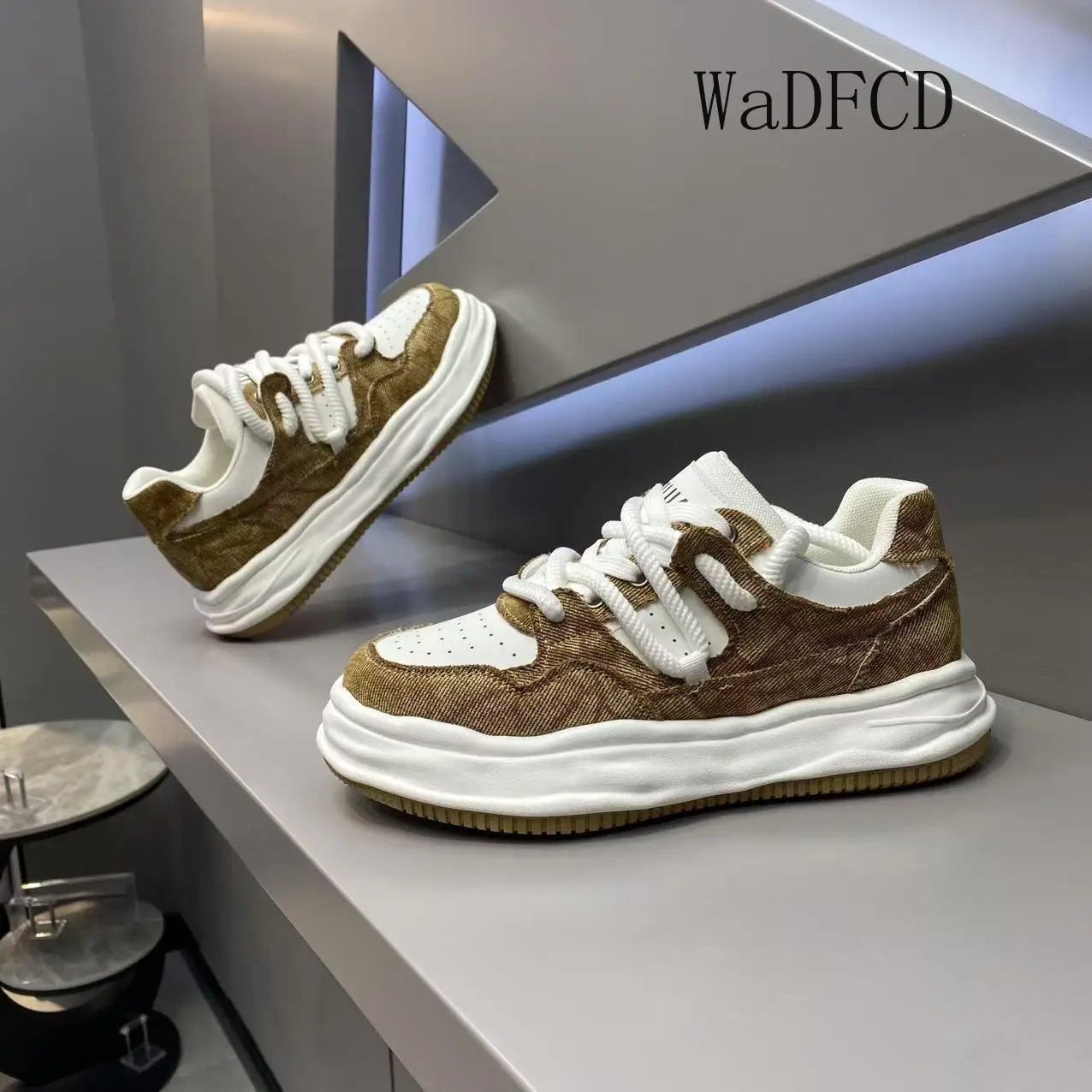 

Кроссовки, повседневные мужские и женские дизайнерские туфли с растворенной подошвой, модные кожаные дышащие туфли на платформе с увеличенной высотой