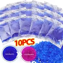 Orange Blue Color Changing Silica Gel Desiccant Non Toxic DMoisture Absorbers Moisture-proof Dehumidifier Bag for Home Cabinets