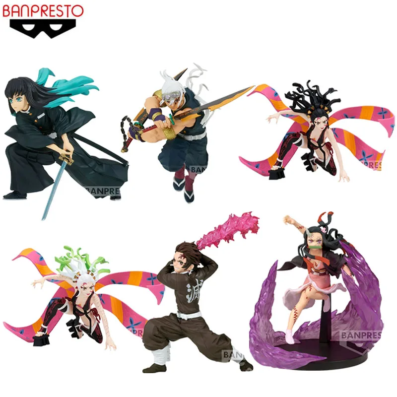 

Banpresto Original VIBRATION STARS Demon Slayer Anime Figure Tokitou Muichirou Uzui Tengen Action Figure Toys For Kids Gifts