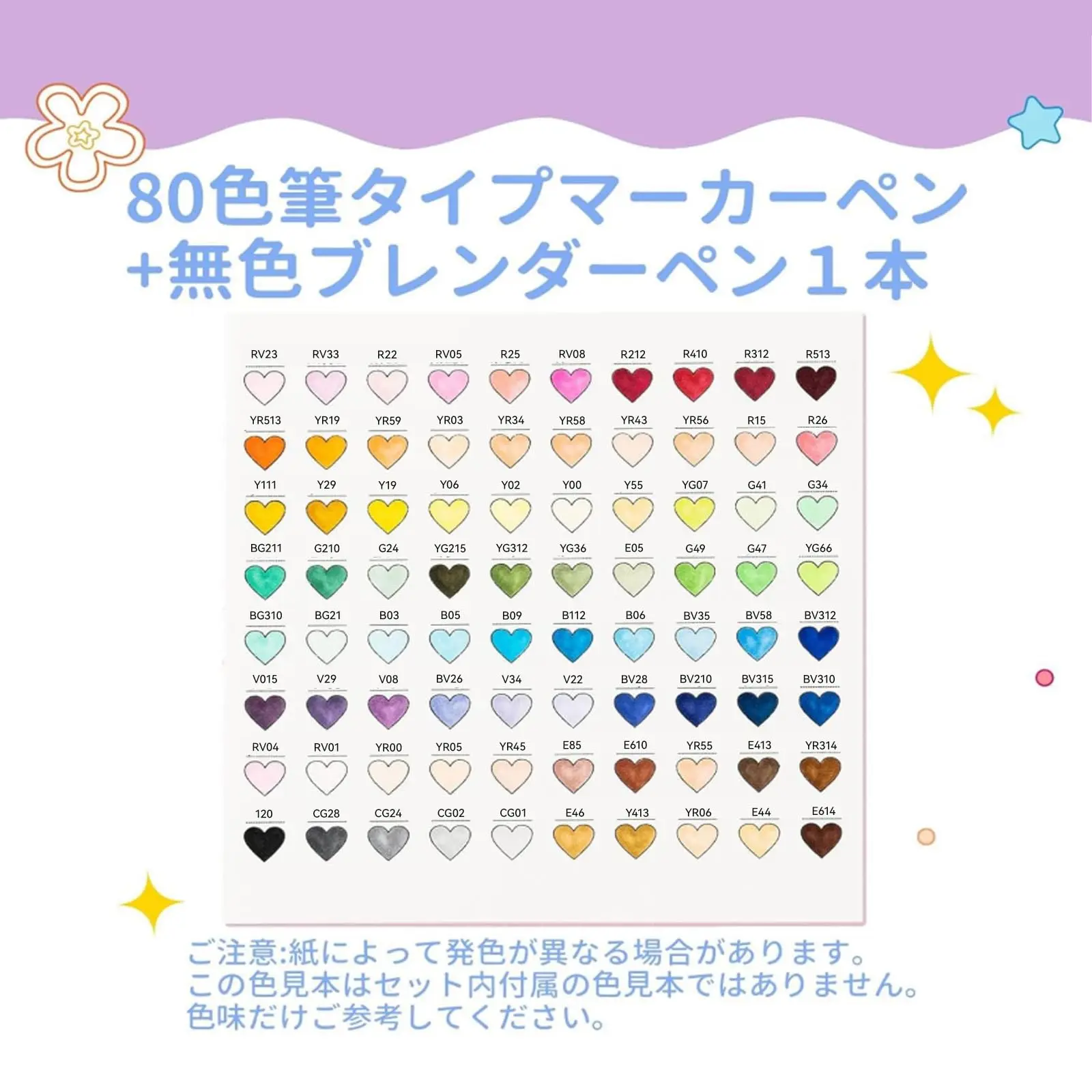 Illustration Brush 80 81 Professional Pastel Brush Broad Light Blender Pen Series Markers Type Colors Pens Grade and Tip
