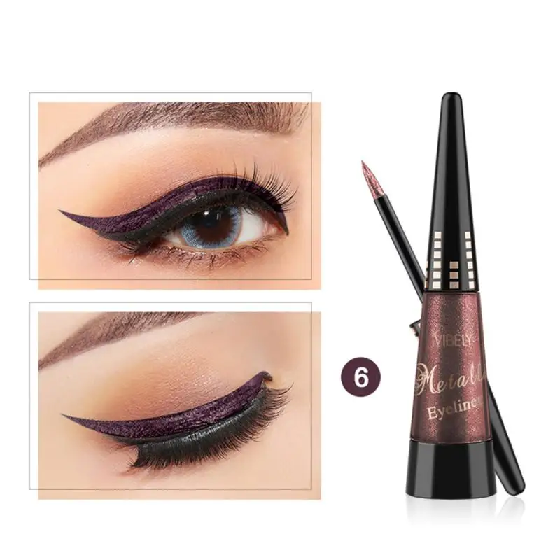 Colors Liquid Eyeliner Pencil Pearlescent Waterproof Quick Eye Liner Pen Women Makeup Shiny Eyes Cosmetics makeup