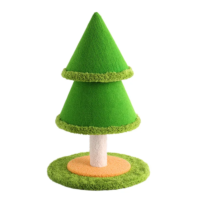 Pine tree cat climbing frame with integrated scratching post, vertical cat scratching board, small space-saving cat house