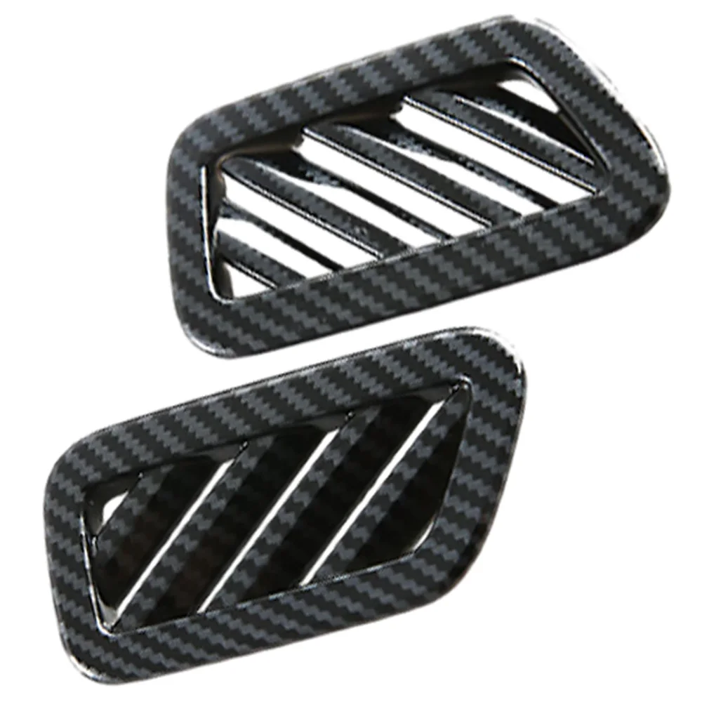 

For BYD Yuan Up Atto 2 S1 Pro 2024-2026 LHD Carbon Fiber ABS Car Air Vent Outlet Cover Trim Frame Sticker