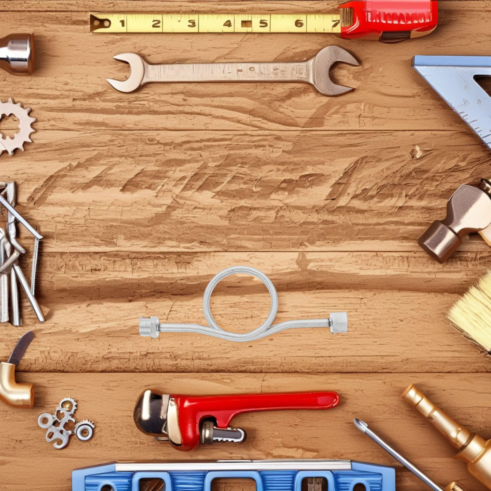 

Stainless Steel Pipe Tubing for Pressure Gauge Practical Installation Tubes Robust Hardware Sturdy Connection Fit