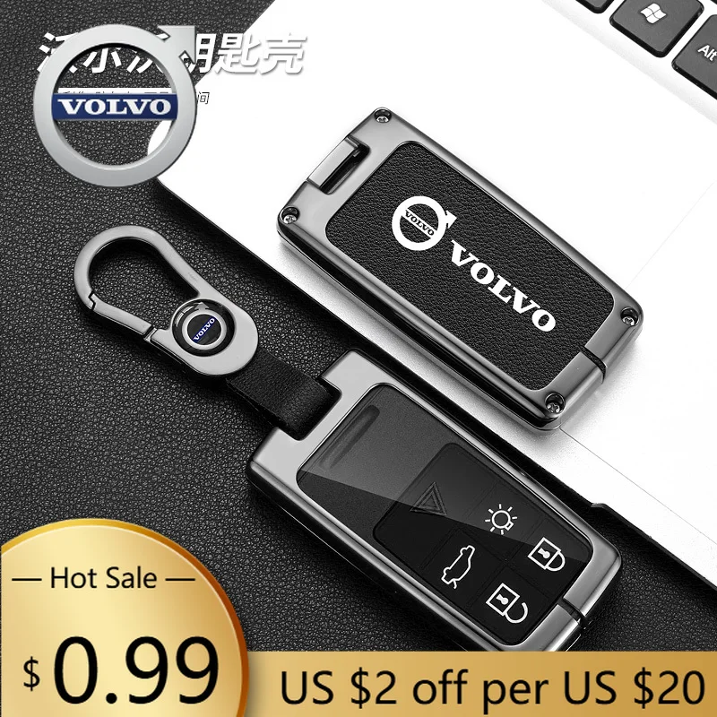 

Крышки ступицы из сплава Zine, чехол для автомобильного ключа, полное покрытие, держатель, брелок для Volvo S40 S60 S80 S90 XC60 XC70 XC90 V40 V60, защитная stylizacja