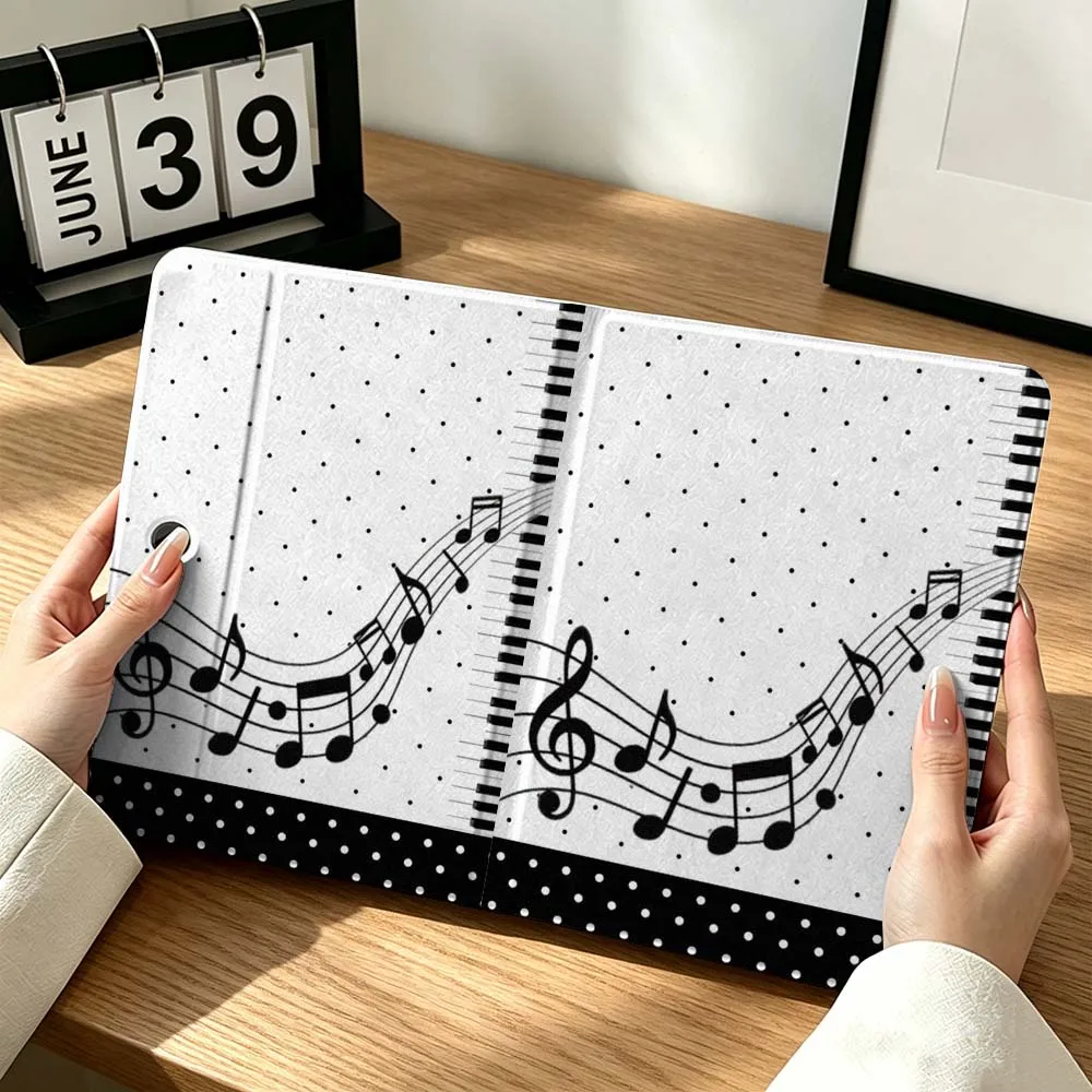Music Note Piano For OPPO VIVO IQOO OnePlus Realme Infinix Pad Pro 13 12.1 11.61 11.4 11 inch Tablet Case Gift