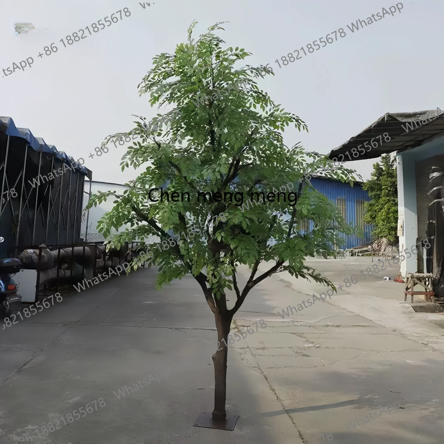 Simulation elm large indoor and outdoor cement tree stage shooting decorative landscaping banyan decoration