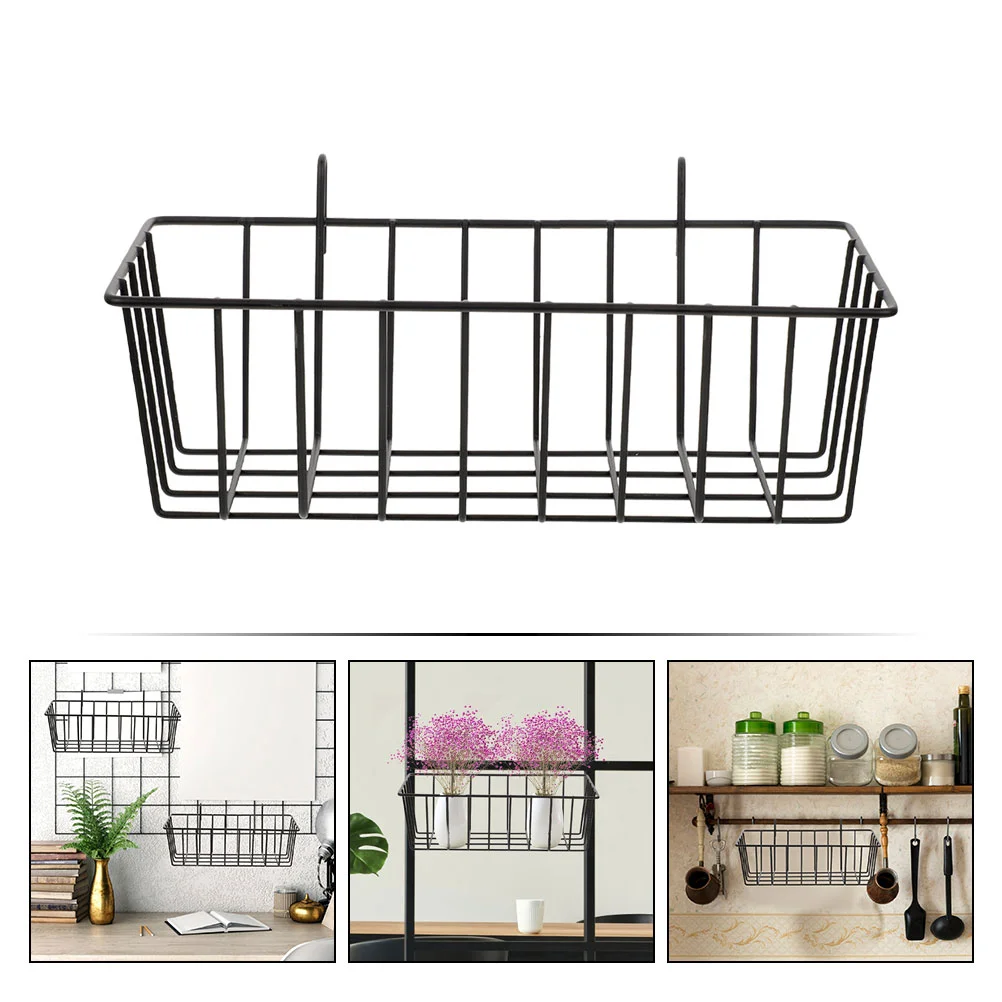 Wall Hanging Storage Rack Small Wire Basket Shower Multifunction Household Kitchen Iron Bathroom Toiletries Wrought Organizer