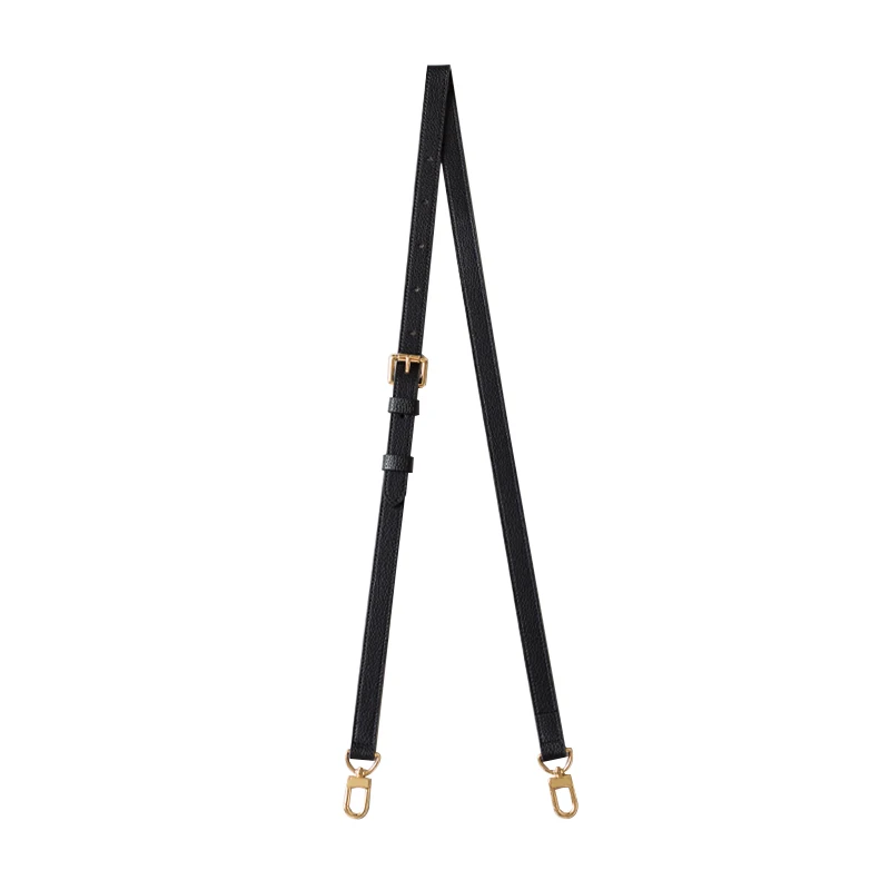 Черная женская сумка «три в одном» с узором личи из натуральной кожи с тонким плечевым ремнем и диагональным ремнем из натуральной кожи