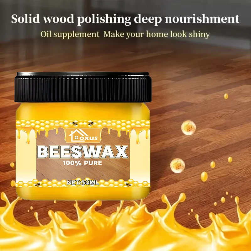 Wood Seasoning Beewax Furniture Care Beeswax Natural Pure Wax Home Furniture Care Maintenance Polishing Cleaner Tool