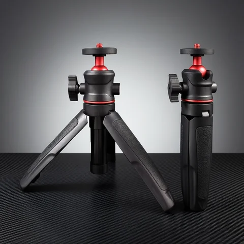 MT-08 Foldable Tripod For Phone Mini Portable Selfie Stick With 1/4" Screw Ballhead Universal For Action Camera DSLR Accessories