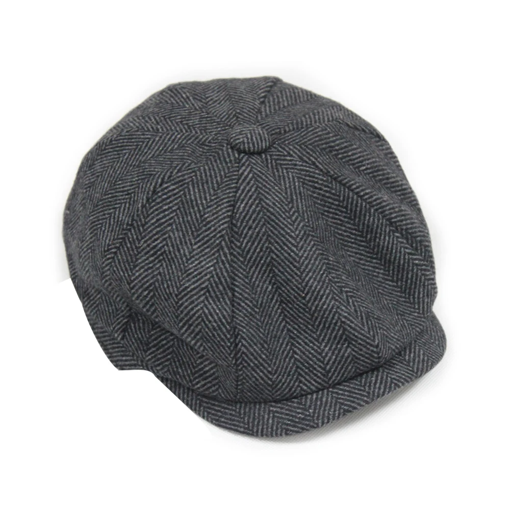 

Men Women Beret Sunscreen Hat Newsboy Cap Beret Hat Flat Peak Sunscreen Bakerboy Cap For Fashion Style Black Grey