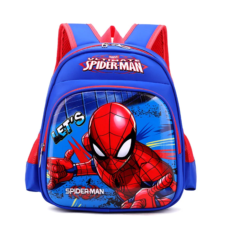 Disney Frozen Kindergarten Backpack For Boys Girls Spider Man Primary Student Shoulder Orthopedic Bag Age 3-8 Kids Gifts Mochila