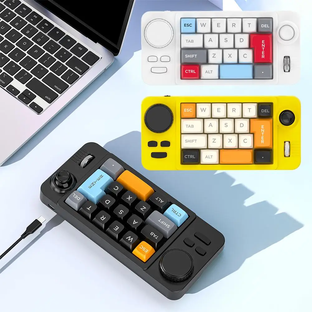 

Hot Swap Wired Mechanical RGB Hot-Swap Keyboard with Volume Scroll Jostic 19Keys Programmer Keypad for Computer Laptop ﻿