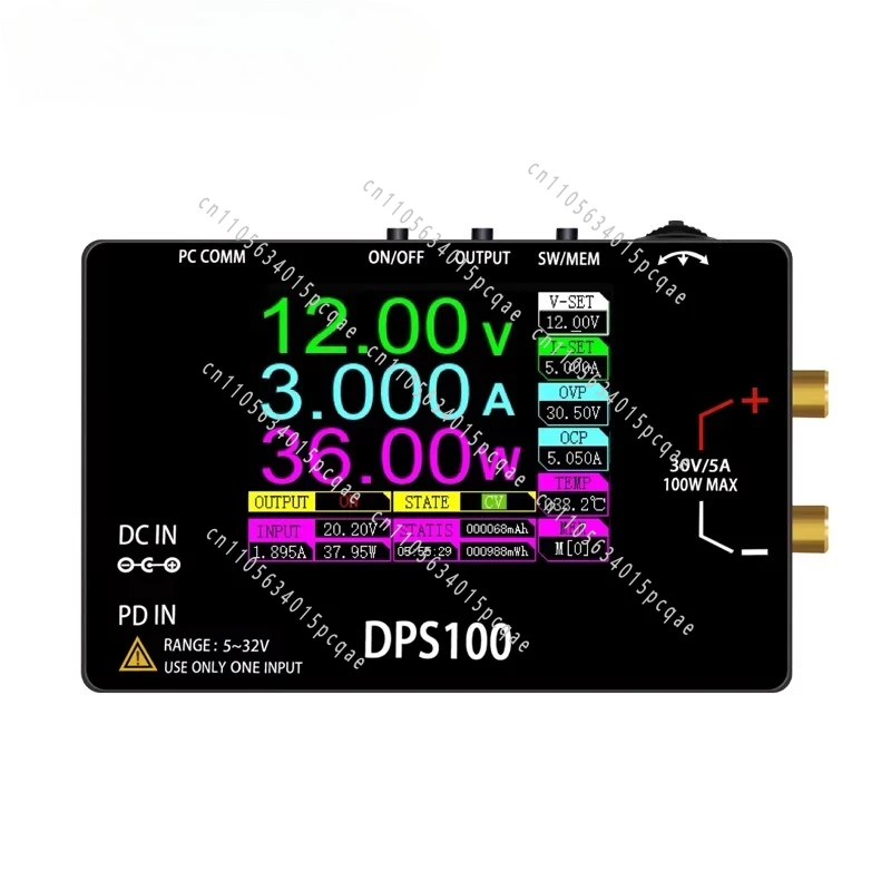 2.4 Inch Color Screen High Power 100W 30V Power Supply Numerical Control DC Adjustable 5A Programmable Regulated Power Supply