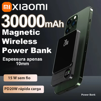 Xiaomi Ultra-Slim Wireless Magnetic Power Bank 30000mAh PD 20W Fast Charging Mobile Battery For Magsafe For IPhone Samsung NEW