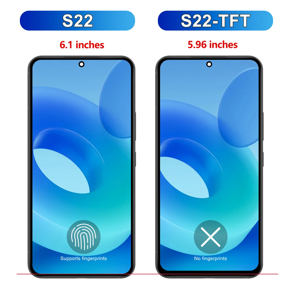 S22 For Samsung Tested For S22 5G S901B S901U S901W S901N S901E LCD Display Touch Screen Digitizer Assembly Replacement