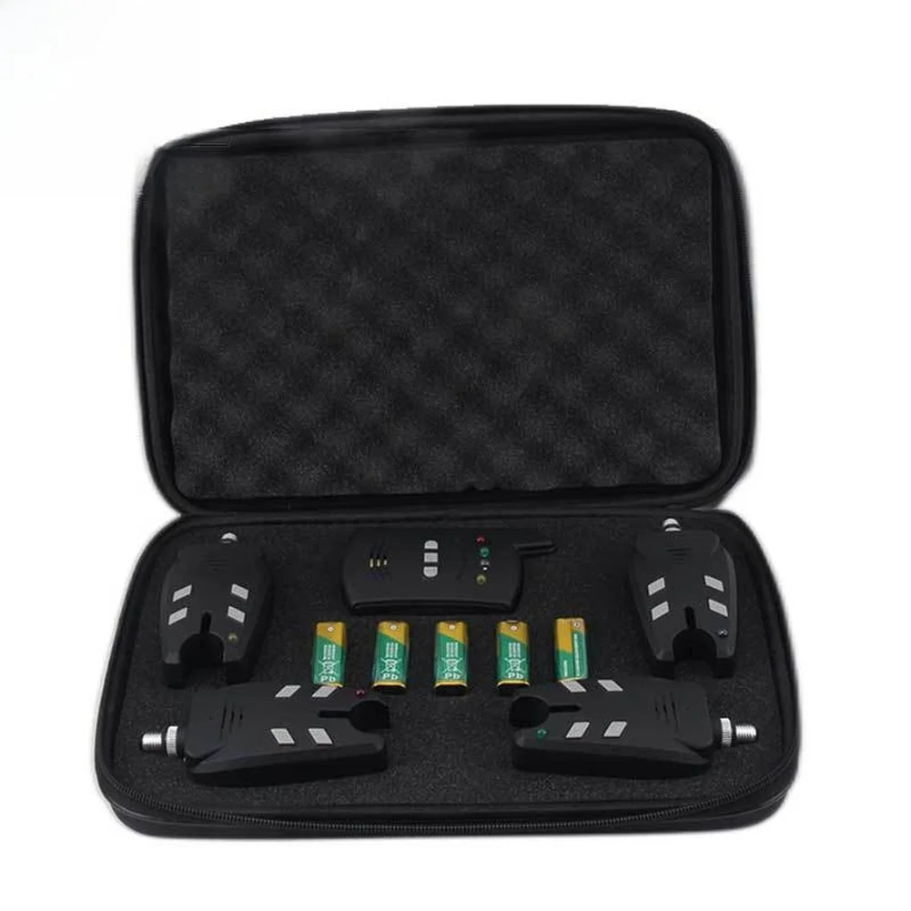 

Набор сигнализаторов для рыбалки 1+4 с сумкой для рыболовных снастей из ЭВА Легкий и защитный чехол для удобного хранения рыболовного снаряжения