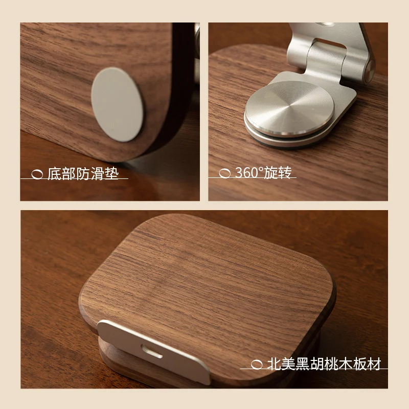 IPad Stand Desktop Phone Kickstand Customiz Aluminum Alloy Portable Foldable Live Streaming Shooting Elevated 360 ° Rotation FAS