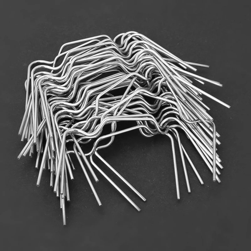 300Pcs Stainless Steel Greenhouse W Clips Spring Wire Glazing Glass Frame Fixing Clamp