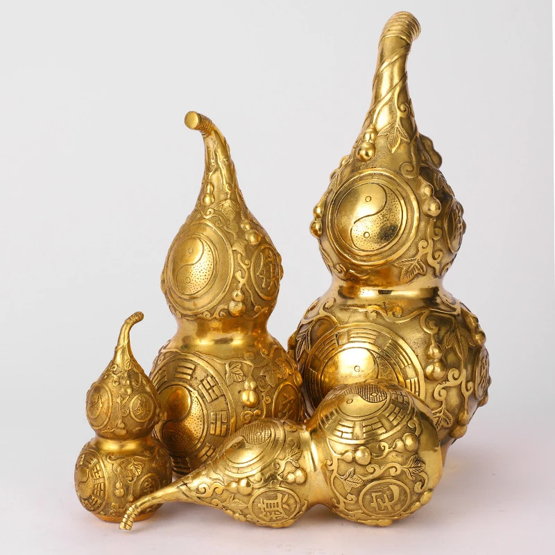 Bagua , Copper , Large and Small Size Integrated Fortune Gourd, Craft Item