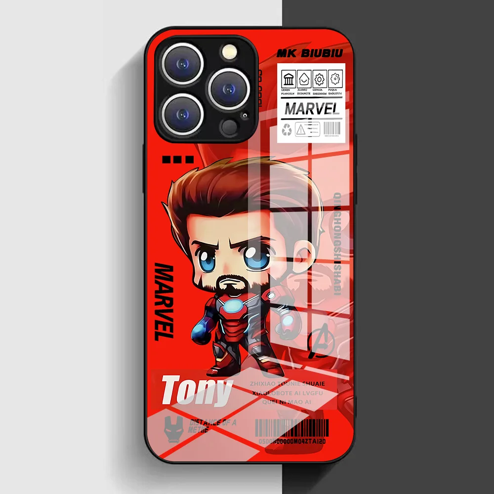 Marvel-Coque de téléphone avec cadre en verre souple, coque arrière, MEDk, Iron Man, Groot, Xiaomi Mi Descriptions, 11 Lite, 12T, Pheads Bery, NDavid, F4, F5, F6, Pro, 5G