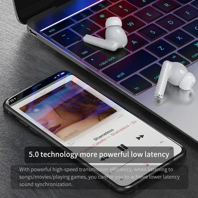 Original Wireless Headphones Earphones Fone Bluetooth-compatible Waterproof Headset with Mic for Xiaomi iPhone Pro10 Earbuds image 3