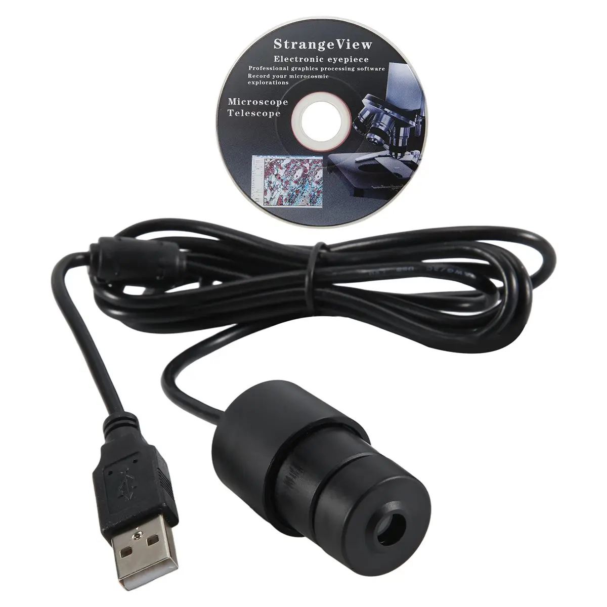 【Great Sell】 Electronic Eyepiece 2MP Digital USB Microscope Camera Imager for Science Education Classroom USB Microscope Image