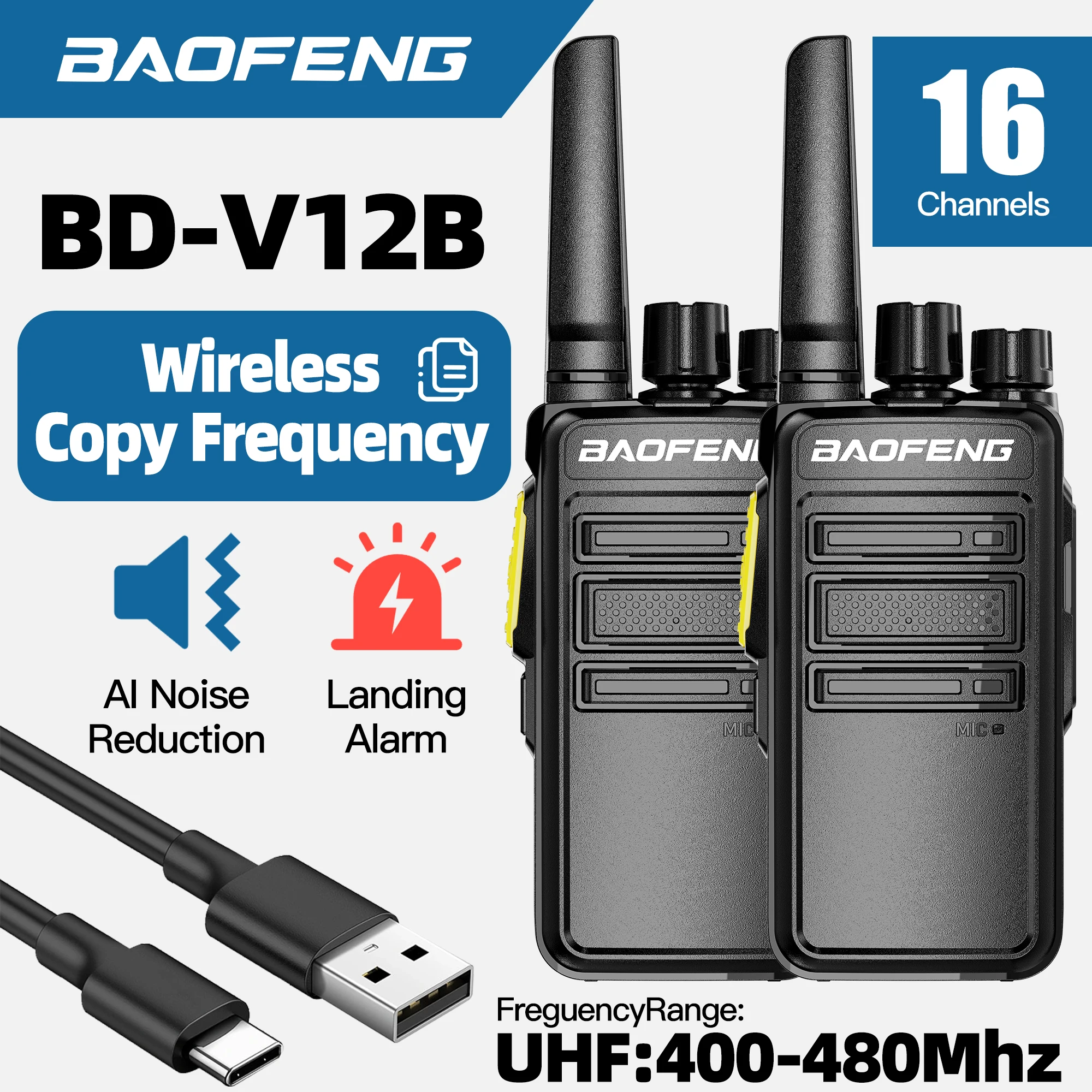 2/4PCS Baofeng Walk… - image
