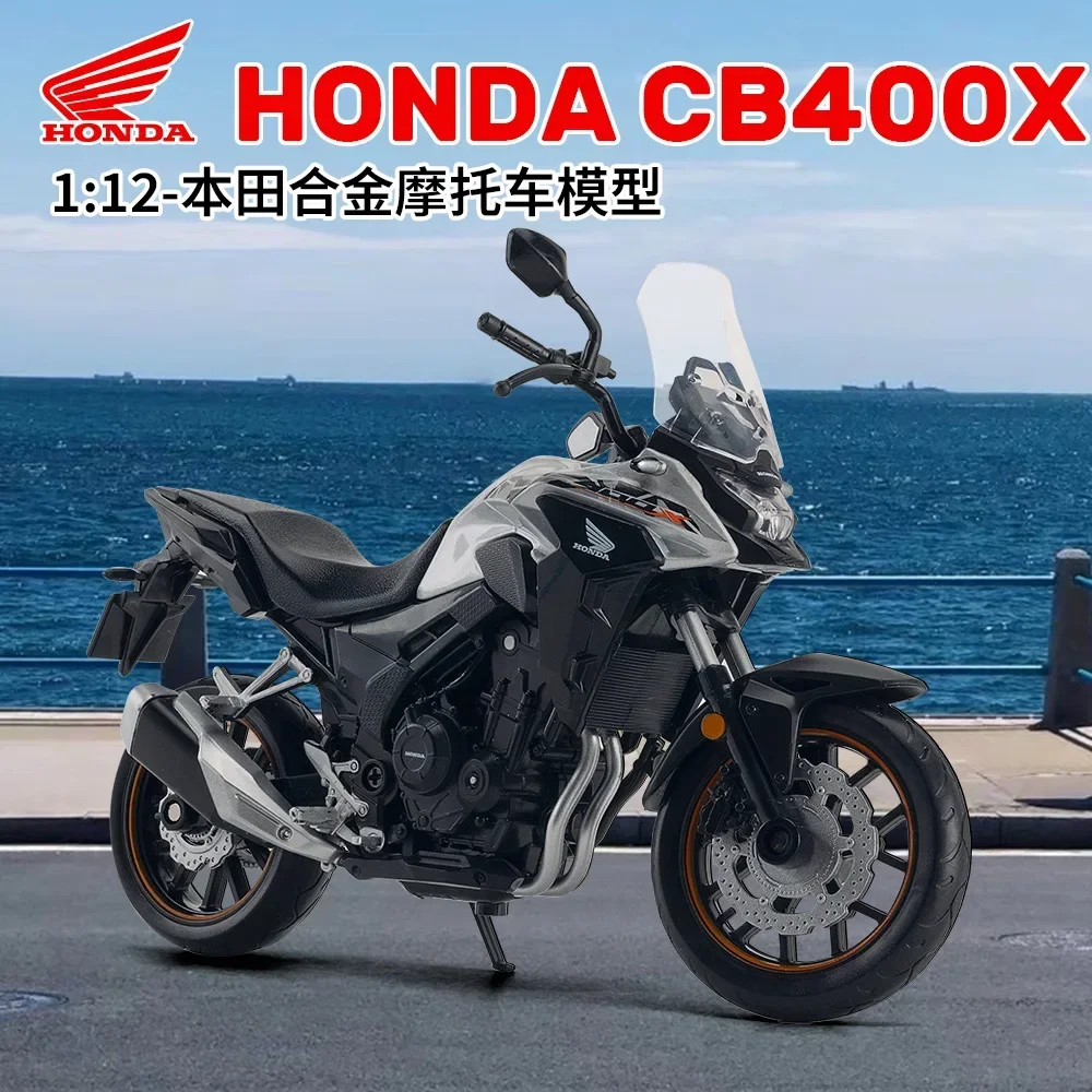 1:12 Honda CB400X Alloy Motorcycle Model Diecast Street Off Road Autocycle Model Simulation Collection Children Toy Gift M60