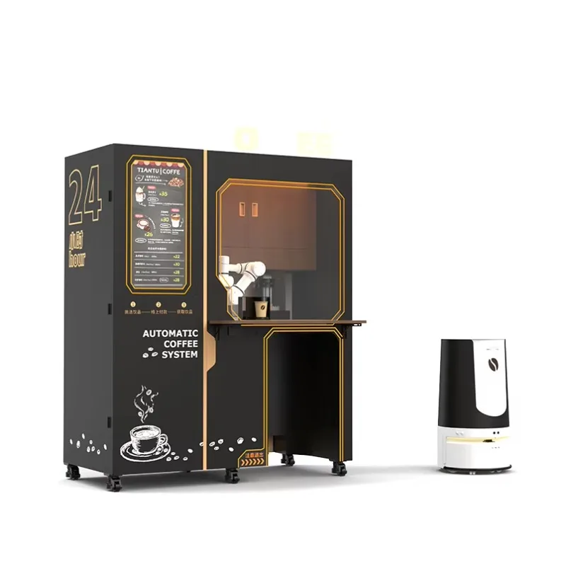 Customizable Appearance Custom 24-Hour Automatic Coffee Sales Collaborative Robot Two Arms Coffee Robot