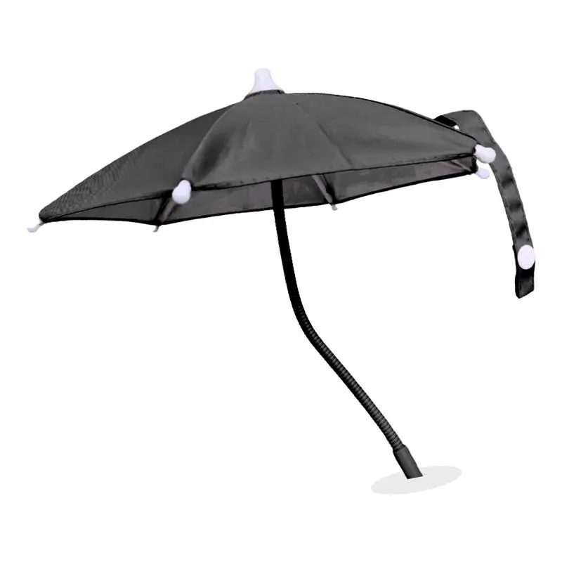 Cell Phone Umbrella Sun Shade For Car Mini Umbrella For Cell Phone 6-Rib Nylon Frame Mini Umbrella For Cell Phone Umbrella Phone