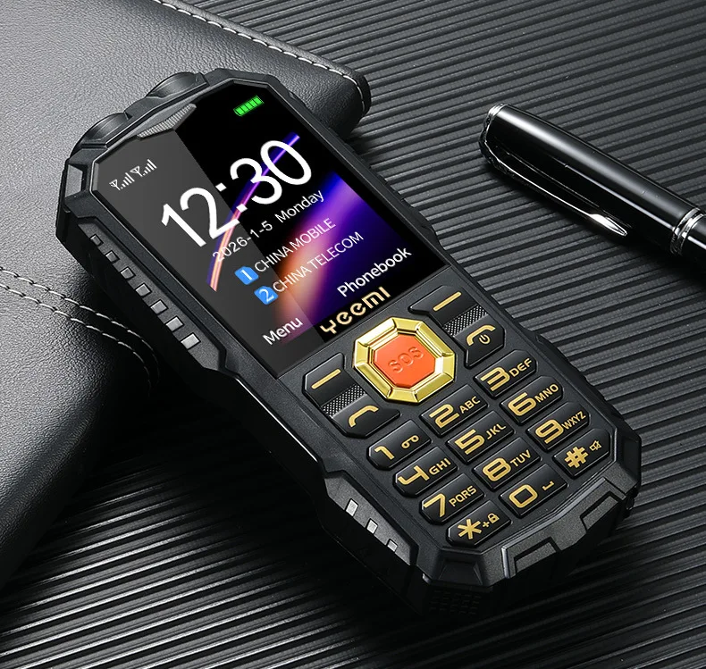 YEEMI Q5 LTE 4G Mobile Phone 2.4'' Screen 3000mAh Dual SIM HD Call Camera FM Double LED Flashlight Type-C Outdoor Button Phone