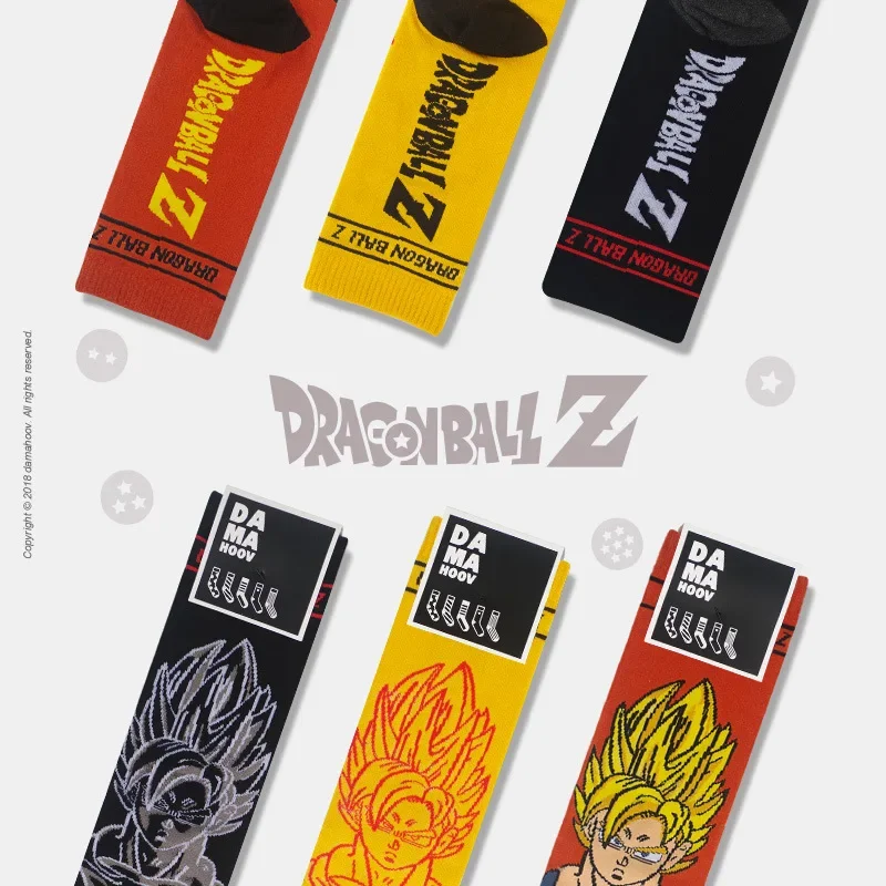 Dragon Ball Socks Personalized Son Goku Long Socks Anime Men Hip Hop Cotton Tube Sock Cartoon Breathable Skateboard Sock Gifts