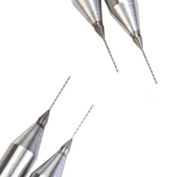 

10pcs 0.2Mm Tungsten Steel End Mill Bits Cnc Pcb Engraving Drill For Aluminum Wood Plastic Silver 38Mm Length 3.1Mm Handle