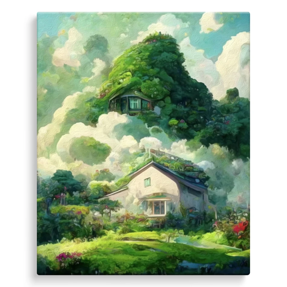 

SDOYUNO Paint By Numbers With Frame Landscape Scenery Diy Crafts Color Markers Handpainted Picture Paint Green Wall Decor