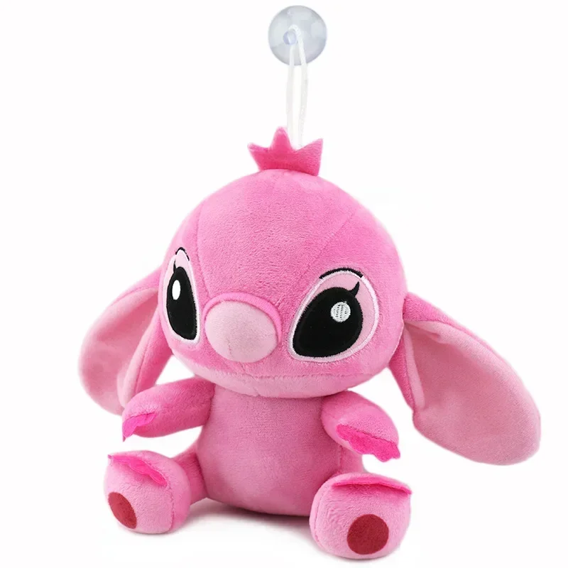 Poupées en peluche de dessin animé Disney pour enfants, jouets d\'anime, point bleu et rose, jouets en peluche amusants, cadeaux de Noël