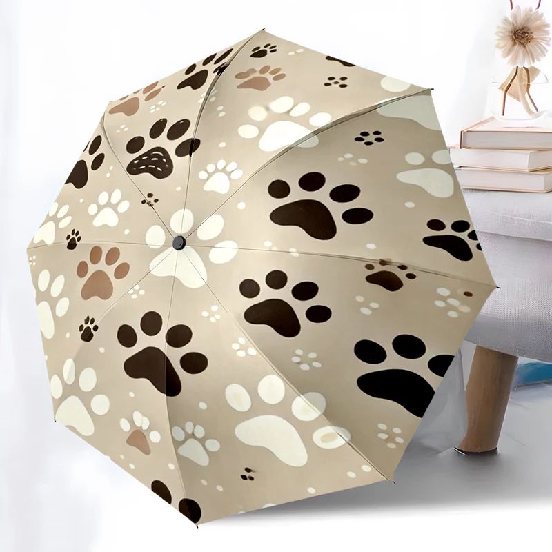 Cute Cat Paws Umbrella, Lightweight & Portable, 8-Rib Iron Frame, Perfect for Outdoor Travel, Home Accessory, Christmas Gifts