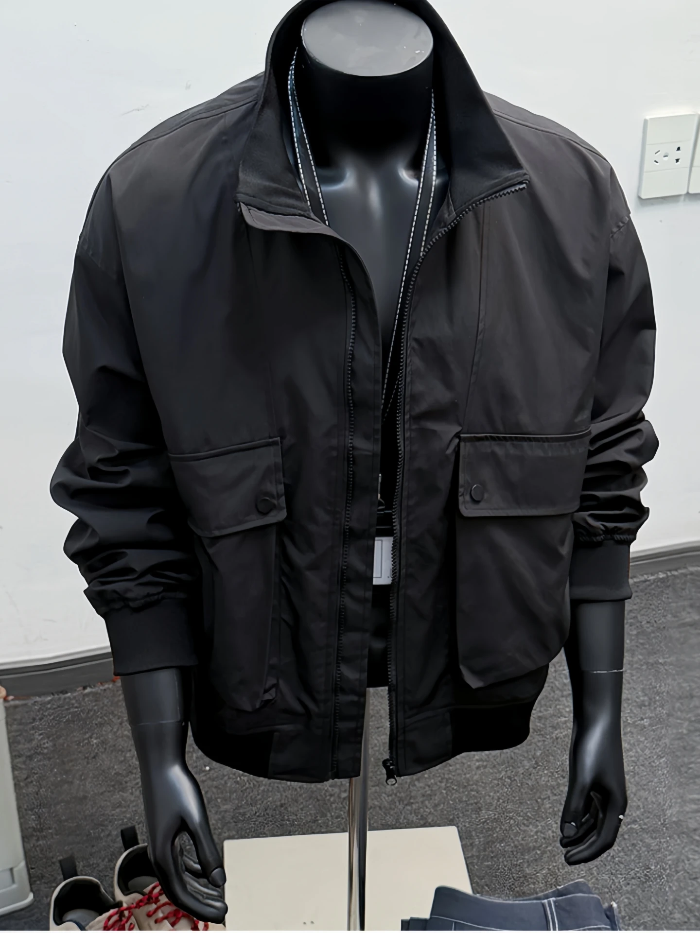 

Мужская демисезонная куртка American Slim Fit Cleanfit с воротником-стойкой, легкая рабочая куртка-бомбер