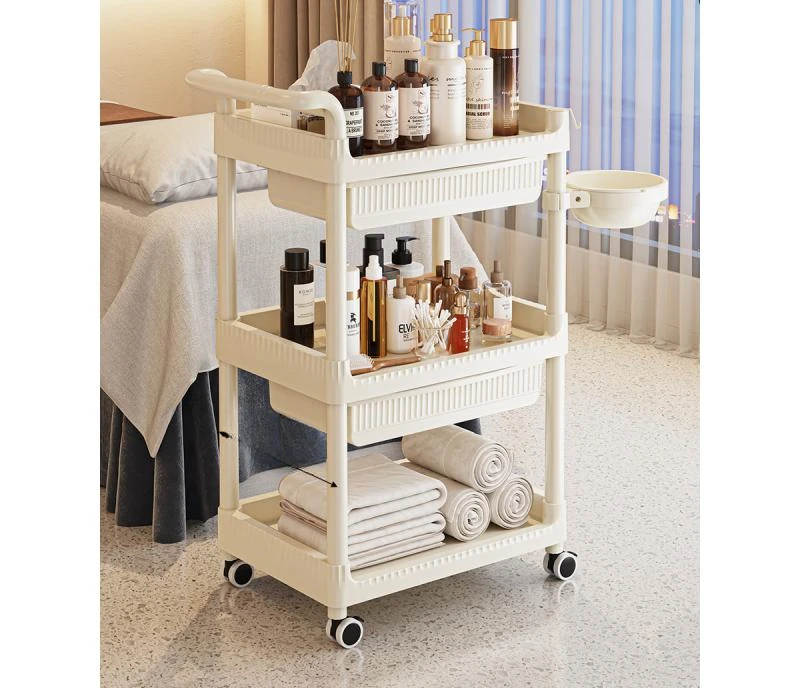 Beauty cart Special storage racks for salons Medical instruments barbershop ironing nail art tool cart